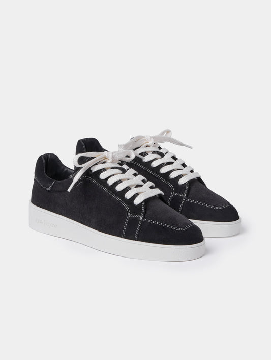 PHILIPE | Black & Off white Suede