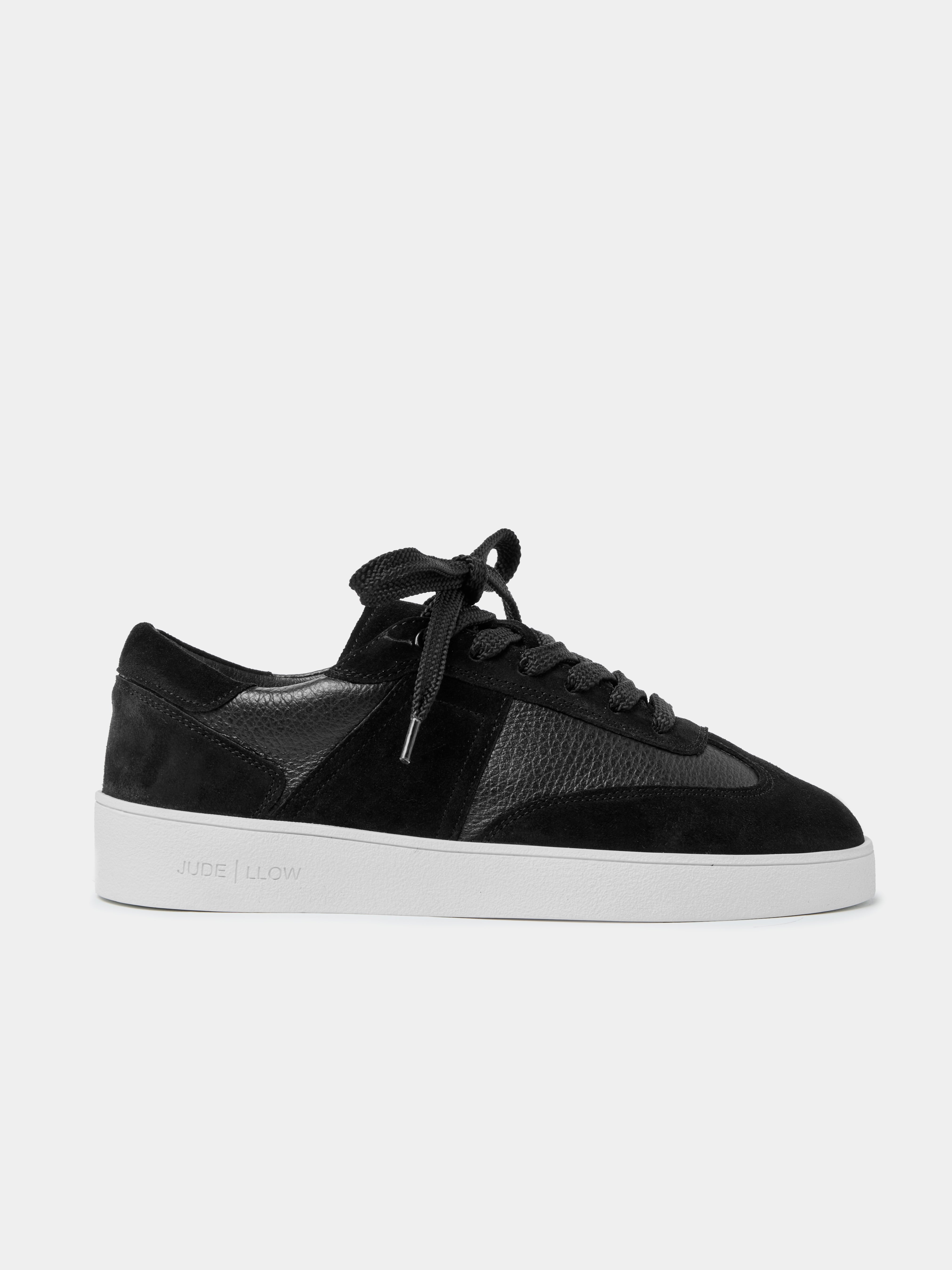 PIERRE | Black Leather & Suede