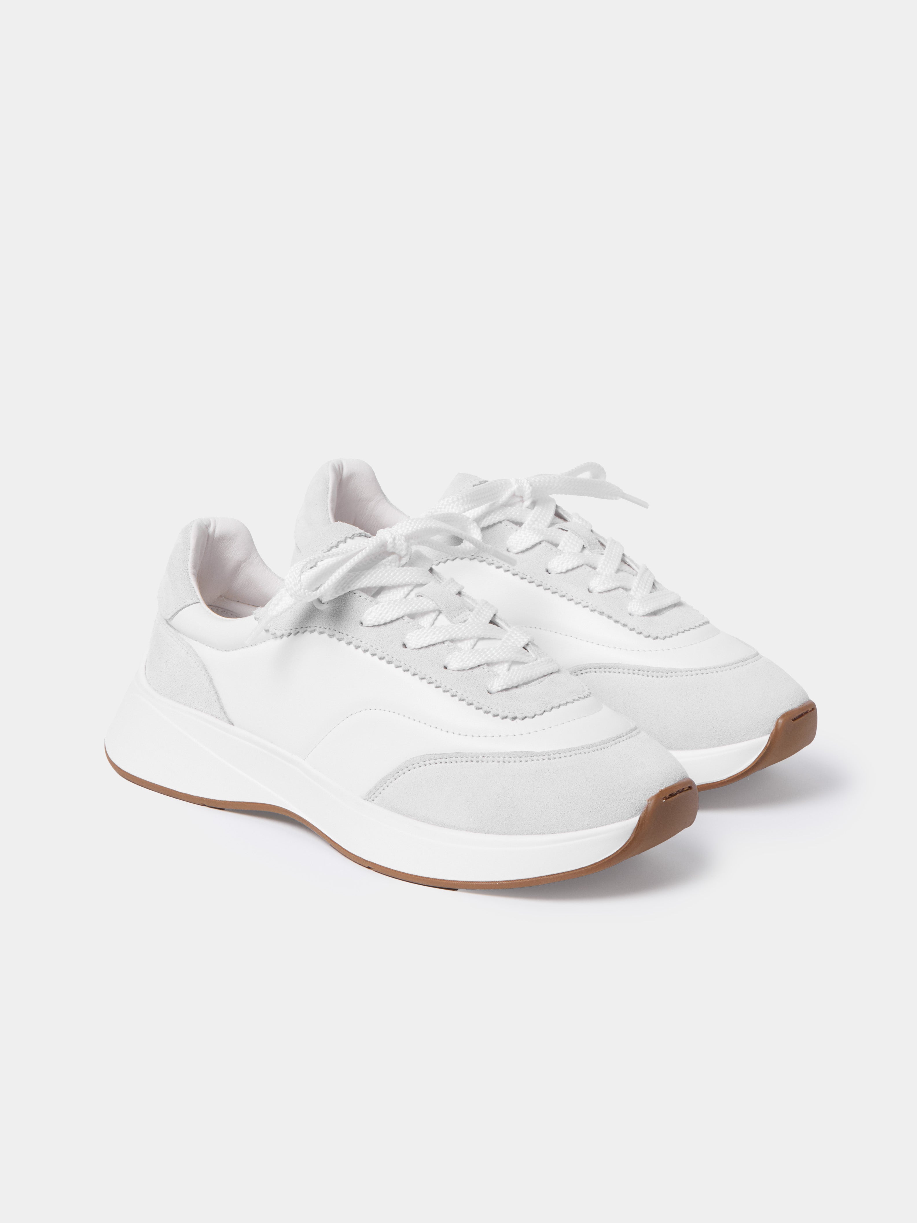 MAISON | Cloud White Suede & Leather