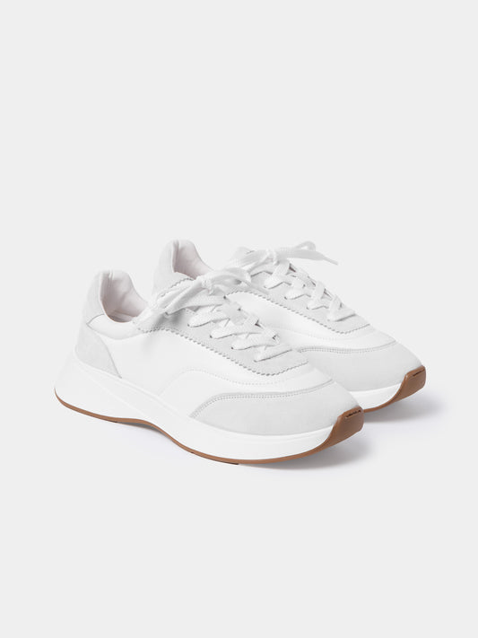 MAISON | Cloud White Suede & Leather